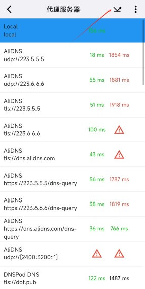 DNS speed test